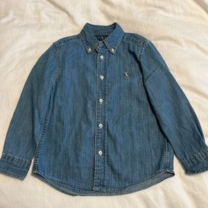 Ralph Lauren Boys Denim Shirt, Size 5